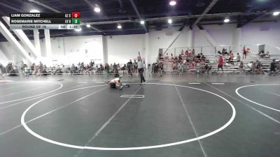 77 lbs Round Of 16 - Liam Gonzalez, Az Cross Trained vs Rosemarie Mitchell, LV Bears WC