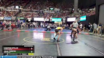 AA - 120 lbs Quarterfinal - Cashton Spolar, Helena Capital vs Dean Christie, Gallatin HS