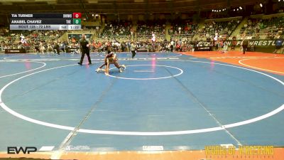 72 lbs Semifinal - Tia Turner, Steel Valley Renegades vs Anabel Chavez, The Valley WC