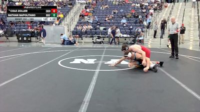 165 lbs Champ. Round 2 - Cole Zoller, Southern Oregon vs Nathan Napolitano, Unattached