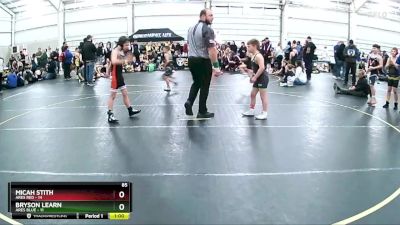 85 lbs Round 3 (6 Team) - Bryson Learn, Ares Blue vs Micah Stith, Ares Red