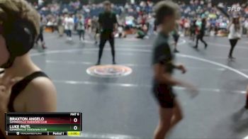 90 lbs Cons. Round 3 - Braxton Angelo, Summerville Takedown Club vs Luke Paitl, Summerville Takedown Club