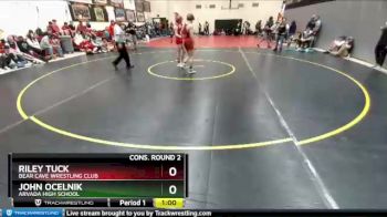 145 Boys Cons. Round 2 - John Ocelnik, Arvada High School vs Riley Tuck, Bear Cave Wrestling Club