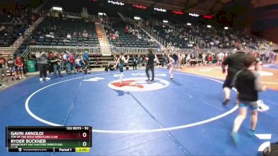 92 lbs Champ. Round 1 - Gavin Arnoldi, Top Of The Rock Wrestling Club vs Ryder Buckner, Moorcroft Mat Masters Wrestling Club