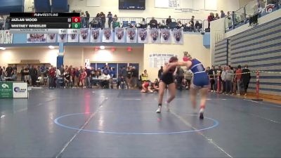 120 lbs Cons. Round 4 - Jazlan Wood, Sugar Salem vs Whitney Wheeler, Idaho Falls