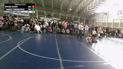 63 lbs 3rd Place Match - Roczen Davies, JWC vs Oakley Fredrickson, Sanderson Wrestling Academy