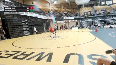 184 lbs Cons. Round 3 - Gabriel Cox, Western Colorado vs Henry Martin, Ouachita Baptist