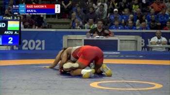 55 kg Final 3-5 - Virginie Kaze Gascon, Can vs Anju Anju, Ind