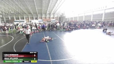 66 lbs Quarterfinal - Cole Robinson, Iron County Wrestling Academy vs Brax Williams, Sanderson Wrestling Academy