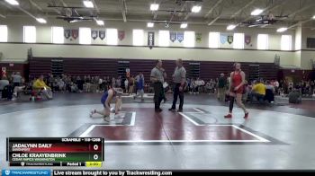 118-126B 1st Place Match - Jadalynn Daily, Davenport vs Chloe Kraayenbrink, Cedar Rapids Washington