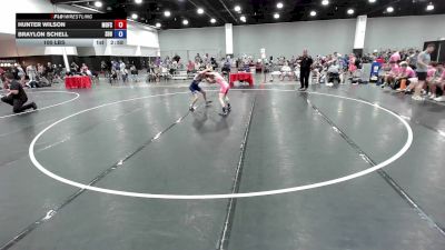 100 lbs Hunter Wilson, Team Missouri vs Braylon Schell, South Dakota Blue