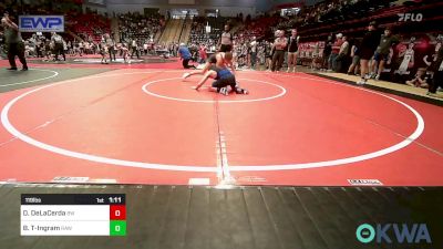 119 lbs Round Of 16 - Daxen DeLaCerda, Bristow Wrestling vs Beckham Tibbles-Ingram, Raw Wrestling Club