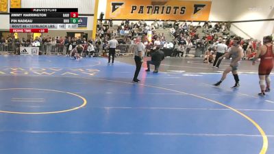 157Black lbs Rr Rnd 3 - Jimmy Harrington, Harvard vs Fin Nadeau, Binghamton