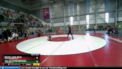 43-47 lbs Round 1 - Malaki Scheuermann, Lakeland WC vs Royce Lone Bear, Team Aggression WC