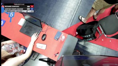 120 lbs Cons. Round 1 - Richard Sanchez, Canyon Springs High School Wrestling vs Jasiyah Chapa Galvan, Sanger High School Wrestling