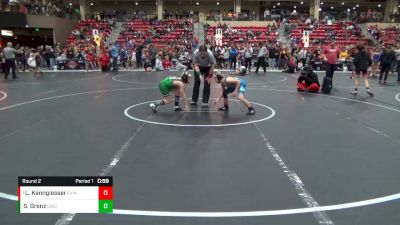 80 lbs Round 2 - Levi Kanngiesser, CYWC vs Skyler Grenz, Derby Wrestling Club