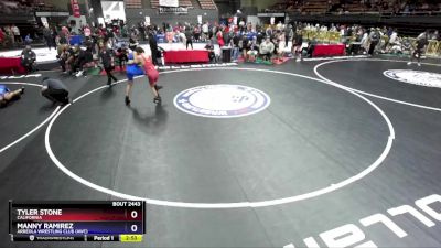 132 lbs Cons. Round 2 - Tyler Stone, California vs Manny Ramirez, Arreola Wrestling Club (AWC)