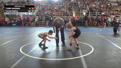 70 lbs Champ. Round 1 - Casey Davidson, East Clinton vs Dylan Temple, CP Wrestling Academy