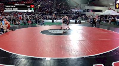 6A 175 lbs Semifinal - Trey Smith, Post Falls vs Nathan Booth, Lake City