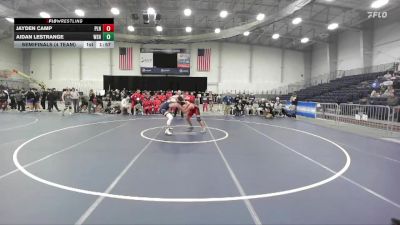 285 lbs Semifinals (4 Team) - Jayden Camp, Plainedge vs Aidan LeStrange, Wayne Sr HS