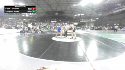 Boys 1B/2B 215 Champ. Round 1 - Jace Lavendar, Rainier vs Gabriel Serna, Warden