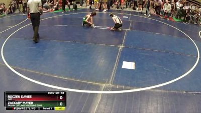 58 lbs Champ. Round 1 - Zackary Mayer, Fallon Outlaws Wrestling Club vs Roczen Davies, JWC