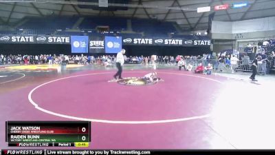 63 lbs Quarterfinal - Raiden Bunn, Victory Wrestling-Central WA vs Jack Watson, Cherry Creek Wrestling Club