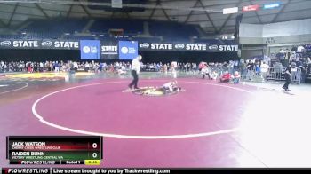 63 lbs Quarterfinal - Raiden Bunn, Victory Wrestling-Central WA vs Jack Watson, Cherry Creek Wrestling Club