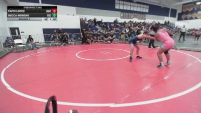 130 lbs Round 3 - Faith Lopez, La Quinta High School vs Becca Moreno, Chaparral High School
