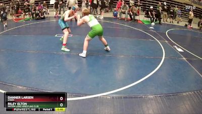 120 lbs Cons. Round 2 - Riley Elton, Payson Lions Wrestling Club vs Danner Larsen, Emery