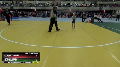 50 lbs Quarterfinal - Claire Traxler, Pinnacle vs Korbin Lanik, MN Elite Wrestling