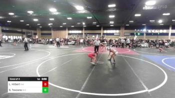 88 lbs Consi Of 4 - Leila Hilbert, One Academy vs Sophia Toscano, Red Wave WC