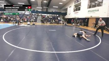 149 lbs Quarterfinal - Dalton Monger, Messiah vs Michael Williams, Misericordia