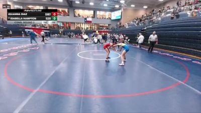 100 lbs Cons. Round 2 - Isabella Hampton, Klein vs Julianna Diaz, Conroe Caney Creek