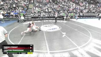 144 lbs Cons. Round 2 - Parker Streight, Uintah vs Christian Franckowiak, Logan