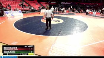 1A 215 lbs Cons. Round 2 - Dominic Alaimo, Braidwood (Reed-Custer) vs Taylin Scott, Quincy (Notre Dame)