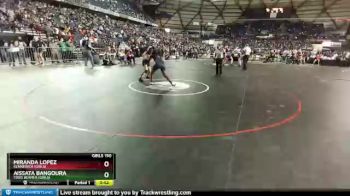 Girls 190 lbs Cons. Round 3 - Miranda Lopez, Kennewick (Girls) vs Aissata Bangoura, Todd Beamer (Girls)