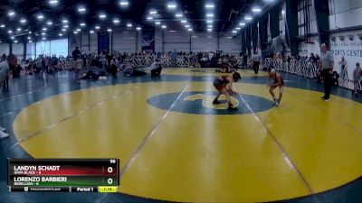 56 lbs Rd# 10- 4:00pm Saturday Final Pool - Landyn Schadt, Iowa Black vs Lorenzo Barbieri, Rebellion