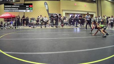88 lbs Consi Of 8 #1 - Kaonohi Armitage, Westside Wrestling Kaua vs Cooper Posiulai, Grapplers HI