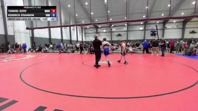 U12 FK - 135 lbs Champ. Round 3 - Kaleb Sutton, Mat Rats Rebooted Wrestling vs Gabe Baumann, Thunder Mountain Wrestling Club