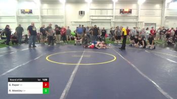 120-C lbs Round Of 64 - Garrison Raper, NC vs Robert Weekley, OH