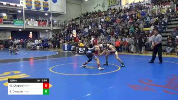 120 lbs Consolation - Dylan Chappell, Seneca Valley vs Brandon Crowder, Christiansburg-VA