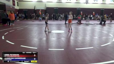 12U-1 lbs Round 2 - Abbie Peterson, Big Game Wrestling Club vs Audreana Kammerand, Unattached