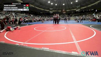 73 lbs 3rd Place - Brantley Brunger, Raw Wrestling Club vs Baker Schubert, Chandler Takedown Club