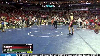 3A-145 lbs Champ. Round 2 - Aydan Cary, North Scott vs Justin Avila, Iowa City, West