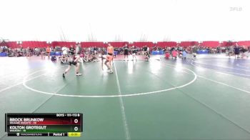 111-113 B Round 2 - Brock Brunkow, WCAABE Knights vs Kolton Grotegut, Waukon