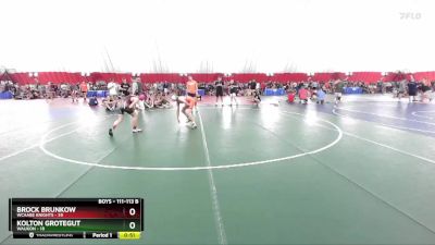 111-113 B Round 2 - Brock Brunkow, WCAABE Knights vs Kolton Grotegut, Waukon