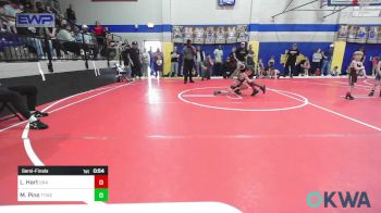 60-66 lbs Semifinal - Lawrence Hart, Unattached vs Maxen Pino, Team Tulsa Wrestling Club