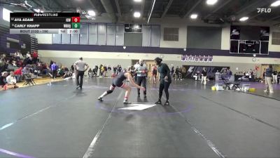 190 lbs Cons. Round 2 - Carly Knapp, Western Dubuque vs Aya Adam, Iowa City West