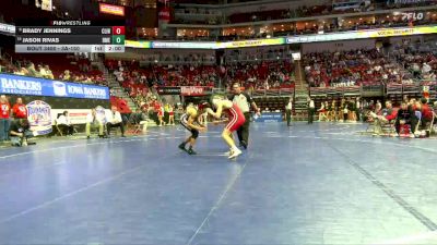 3A-150 lbs Cons. Round 3 - Brady Jennings, Clinton vs Jason Rivas, Des Moines East